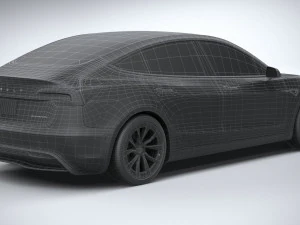 Tesla Model 3 2024 3D Model