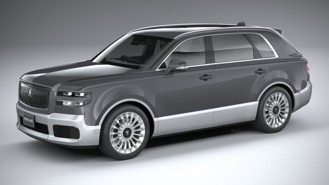 Toyota Century 2024 3D Модель .c4d .max .obj .3ds .fbx .stl .blend 