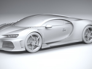 Bugatti Chiron Super Sport 2022 3Dモデル