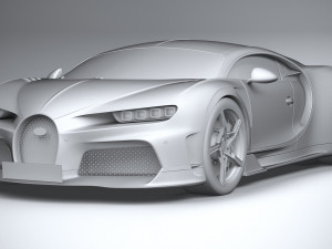 Bugatti Chiron Super Sport 2022 3Dモデル