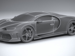 Bugatti Chiron Super Sport 2022 3Dモデル