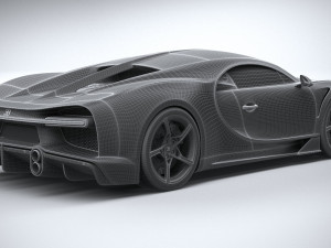 Bugatti Chiron Super Sport 2022 3Dモデル