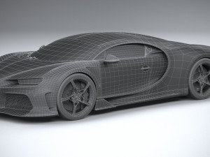 Bugatti Chiron Super Sport 2022 3Dモデル