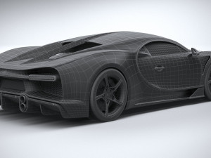 Bugatti Chiron Super Sport 2022 3Dモデル
