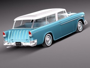 Chevrolet Bel Air Nomad 1955 Modelo 3D