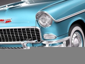 Chevrolet Bel Air Nomad 1955 Modelo 3D