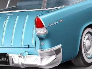 Chevrolet Bel Air Nomad 1955 Modelo 3D