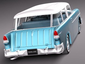 Chevrolet Bel Air Nomad 1955 Modelo 3D