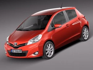 Toyota Yaris 5-door 2012 3D Model
