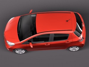Toyota Yaris 5-door 2012 3D 模型