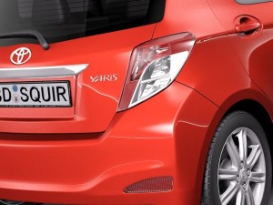 Toyota Yaris 5-door 2012 3D 模型