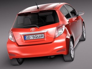 Toyota Yaris 5-door 2012 3D 模型