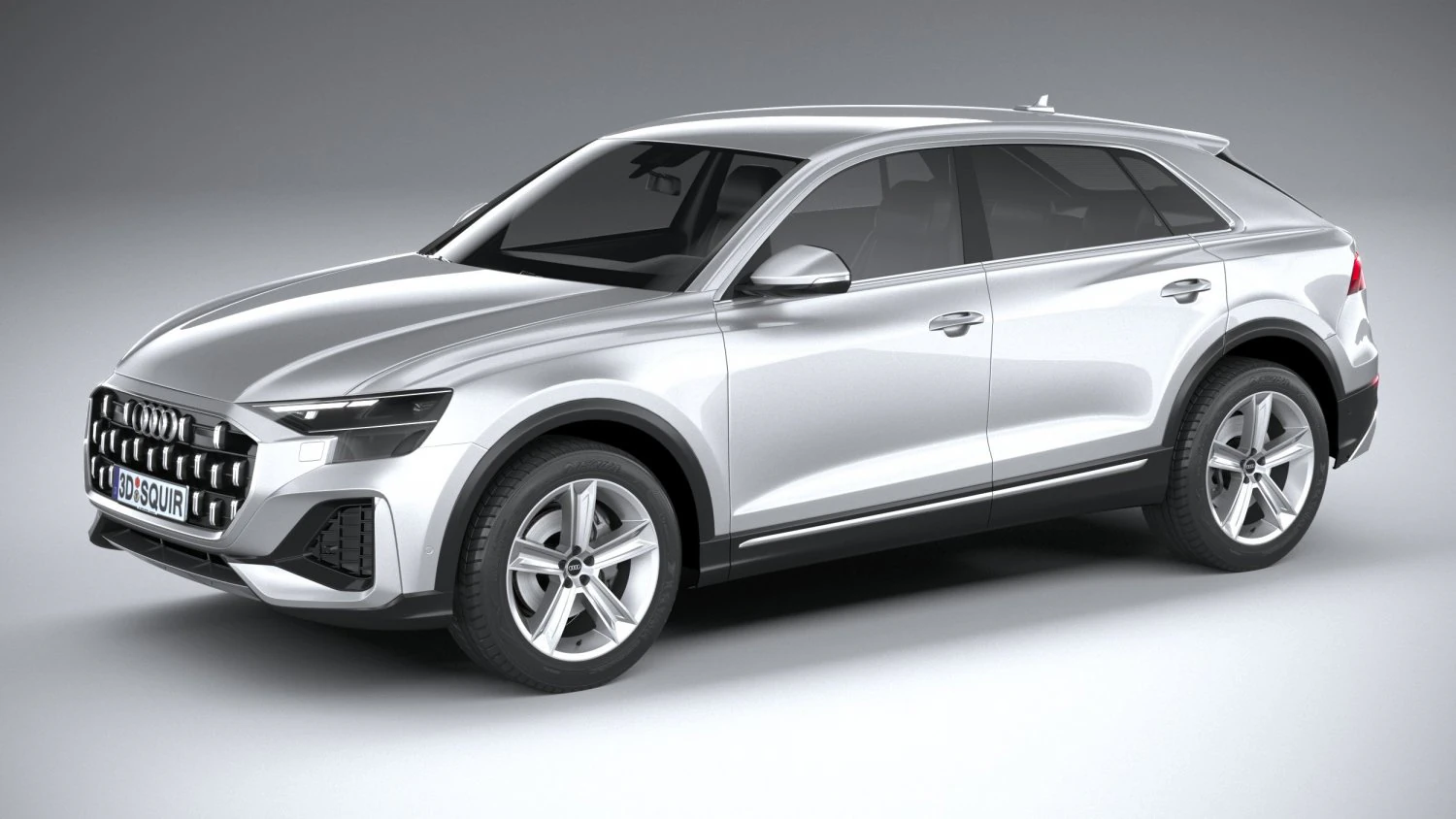 Audi Q8 Basic 2024 3D Model .c4d .max .obj .3ds .fbx .stl .blend 