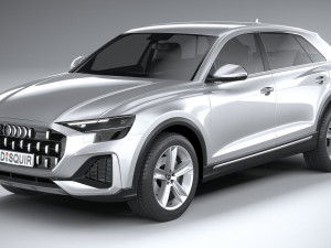 Audi Q8 Basic 2024 3D Модель