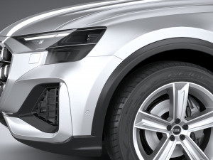 Audi Q8 Basic 2024 3D Модель
