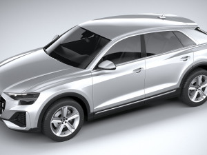 Audi Q8 Basic 2024 3D Модель