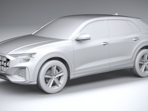 Audi Q8 Basic 2024 3D Модель