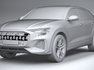Audi Q8 Basic 2024 3D Модель