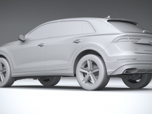 Audi Q8 Basic 2024 3D Модель