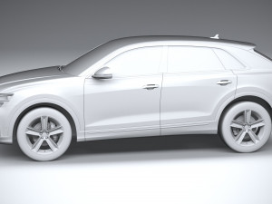 Audi Q8 Basic 2024 3D Модель