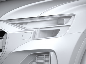 Audi Q8 Basic 2024 3D Модель