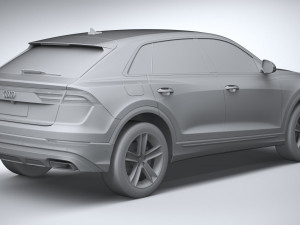 Audi Q8 Basic 2024 3D Модель