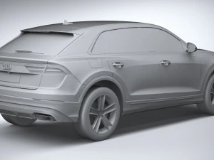 Audi Q8 Basic 2024 3D Model