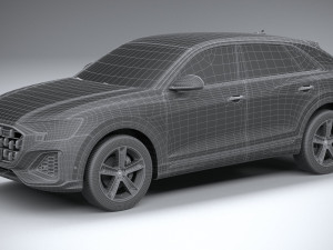 Audi Q8 Basic 2024 3D Модель