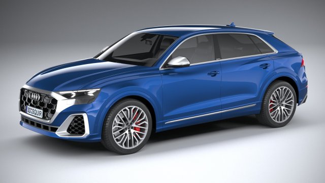Audi SQ8 2024 Modèle 3D .c4d .max .obj .3ds .fbx .stl .blend 