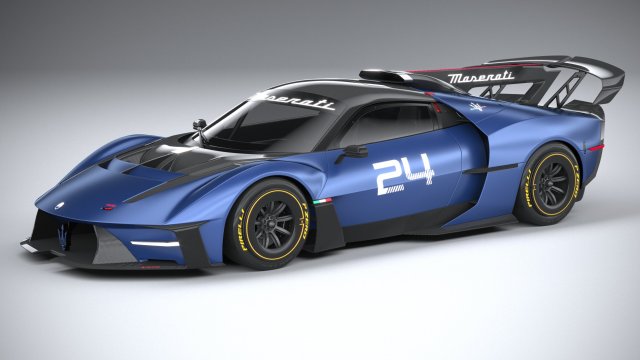Maserati MCXtrema 2024 3D Model .c4d .max .obj .3ds .fbx .stl .blend 