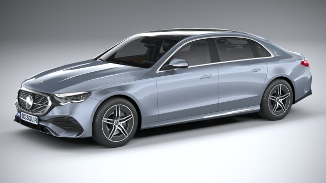 Mercedes-Benz E-class Long 2024 Model 3D .c4d .max .obj .3ds .fbx .stl .blend 