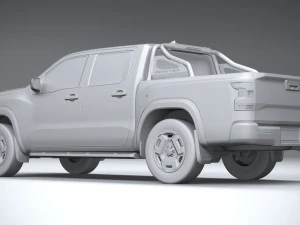 Nissan Frontier Hardbody 2024 3D Model