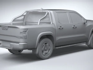 Nissan Frontier Hardbody 2024 3D Model