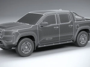 Nissan Frontier Hardbody 2024 3D Model