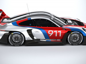 Porsche 911 GT3 R Rennsport 2023 3D मॉडल