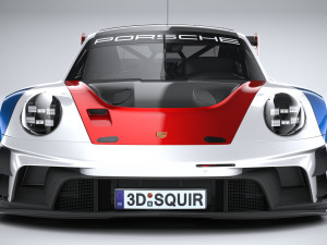 Porsche 911 GT3 R Rennsport 2023 3D मॉडल