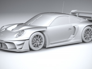 Porsche 911 GT3 R Rennsport 2023 3D मॉडल