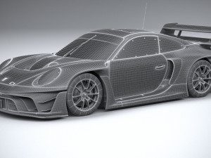 Porsche 911 GT3 R Rennsport 2023 3D मॉडल