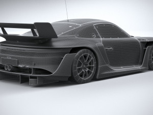 Porsche 911 GT3 R Rennsport 2023 3D मॉडल