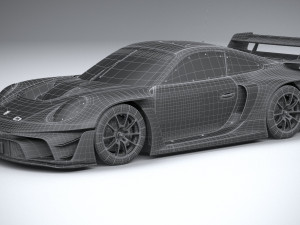 Porsche 911 GT3 R Rennsport 2023 3D मॉडल