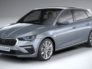 Skoda Scala 2024 Modello 3D