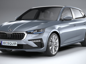Skoda Scala 2024 Modello 3D