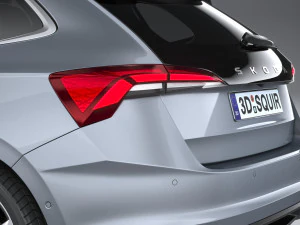 Skoda Scala 2024 3D Model