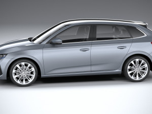 Skoda Scala 2024 Modello 3D
