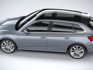 Skoda Scala 2024 Modello 3D