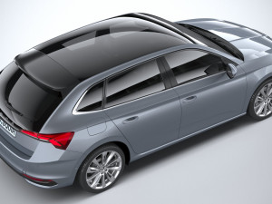 Skoda Scala 2024 Modello 3D