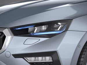 Skoda Scala 2024 Modello 3D