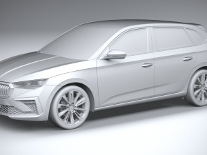 Skoda Scala 2024 Modello 3D
