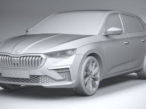 Skoda Scala 2024 Modello 3D