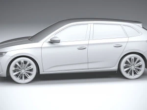 Skoda Scala 2024 3D Model
